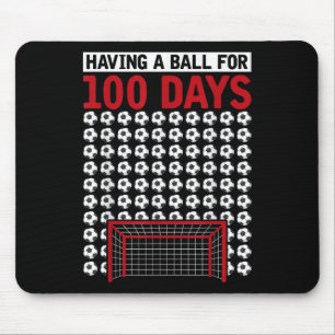 Alfombrilla De Ratón Tener Una Pelota Por 100 Días De Fútbol Escolar 10
