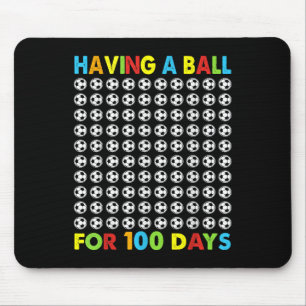 Alfombrilla De Ratón Tener Una Pelota Por 100 Días De Fútbol Escolar 10