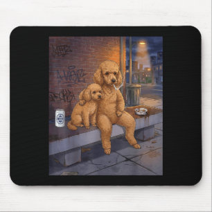 Alfombrilla De Ratón Tengo ese perro dentro de mí Funny Poodle fumando 