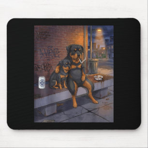 Alfombrilla De Ratón Tengo Ese Perro Dentro De Mí Funny Rottweiler Fuma