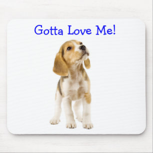 Alfombrilla De Ratón Tengo que amarme a Beagle Puppy Mousepad