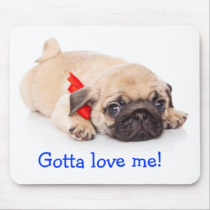 Alfombrilla De Ratón Tengo que amarme pug pipa Mousepad