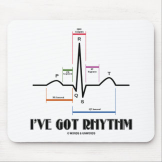 Alfombrilla De Ratón Tengo ritmo (ECG/EKG - Contorno de carril Oldgate)