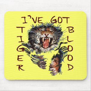 Alfombrilla De Ratón Tengo sangre del tigre