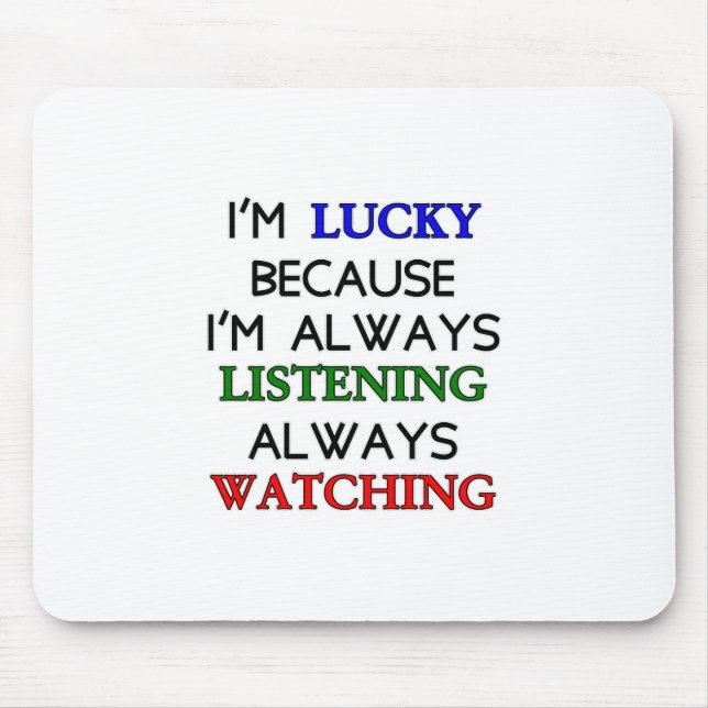 Alfombrilla De Ratón Tengo suerte (Frente)