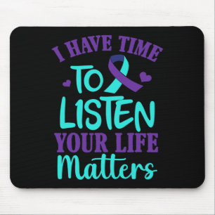 Alfombrilla De Ratón Tengo tiempo para escuchar el regalo de conciencia