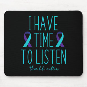 Alfombrilla De Ratón Tengo tiempo para escuchar la toma de conciencia s