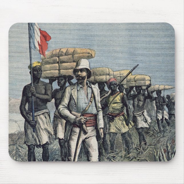 Alfombrilla De Ratón Teniente Mizon en su misión 1892 (Frente)