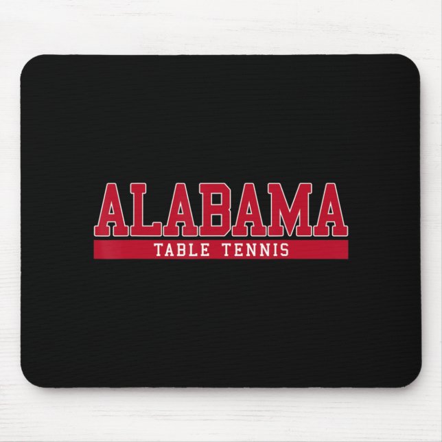 Alfombrilla De Ratón Tenis de mesa de Alabama (Frente)