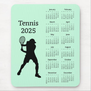 Alfombrilla De Ratón Tennis 2025 Calendar Mousepad