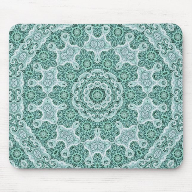 Alfombrilla De Ratón tentador en la ratonera verde azulada (Frente)