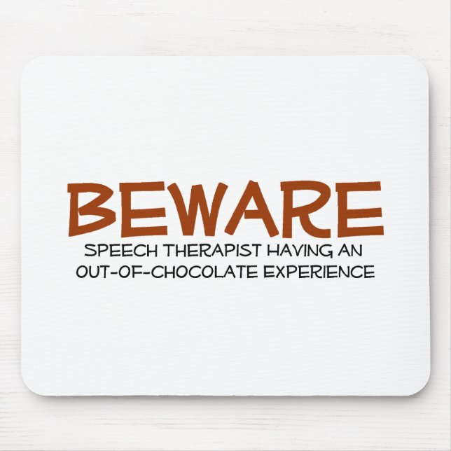 Alfombrilla De Ratón Terapeuta de discurso (Frente)