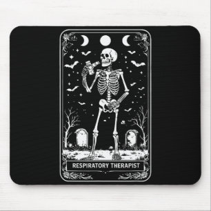 Alfombrilla De Ratón Terapeuta Respiratorio de Halloween Tarot Card Pul