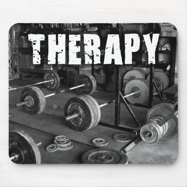 Alfombrilla De Ratón TERAPIA (Campanas) - "Levantamiento de peso" Motiv (Frente)