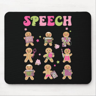 Alfombrilla De Ratón Terapia del discurso divertido Gingerbread Cookies