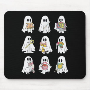 Alfombrilla De Ratón Terapia del Habla de Halloween Fantasma Slp Retro 
