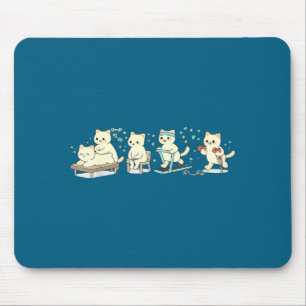 Alfombrilla De Ratón Terapia Física Adorable Gatitos Fitness Bienestar