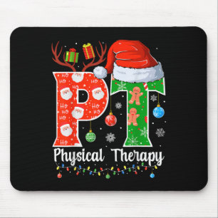 Alfombrilla De Ratón Terapia Física de Navidad Pt Navidad Terapia Físic