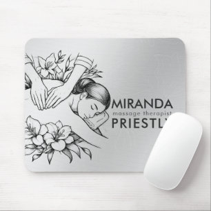 Alfombrilla De Ratón Terapia Masajista Manos Curadoras Energía Spa Well