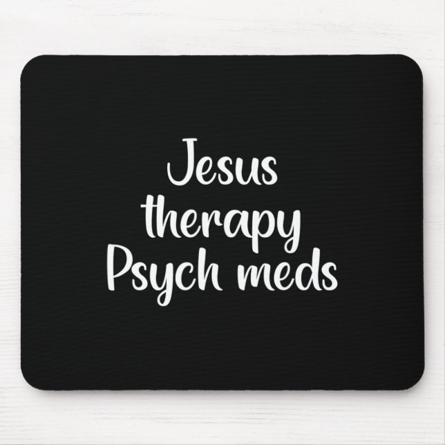 Alfombrilla De Ratón Terapia Métodos Psiquiátricos - Salud Mental Crist (Frente)