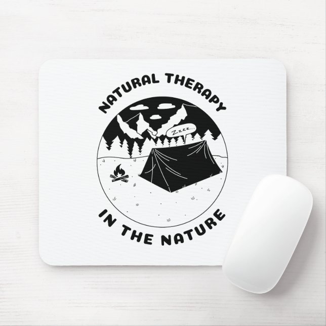 Alfombrilla De Ratón Terapia natural en la naturaleza  (Con ratón)