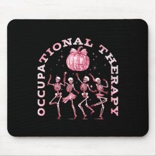 Alfombrilla De Ratón Terapia Ocupacional Vintage Dancing Skeleton Ot H