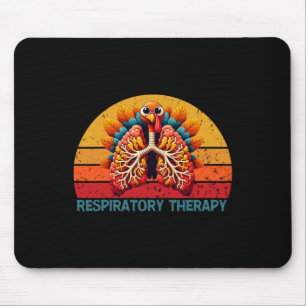 Alfombrilla De Ratón Terapia respiratoria de Acción de Gracias Vintage 