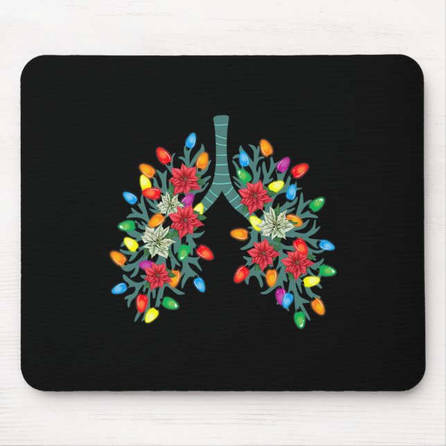 Alfombrilla De Ratón Terapia Respiratoria Navidades Pulmonares Terapia  (Frente)