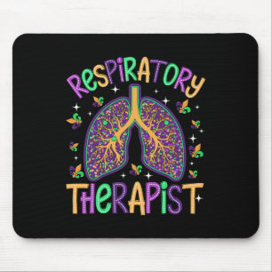 Alfombrilla De Ratón Terapia Retro Respiratoria Rt Terapia Mardi Gras