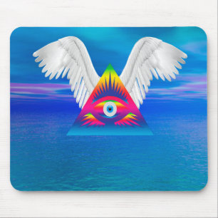 Alfombrilla De Ratón Tercer ojo con alas