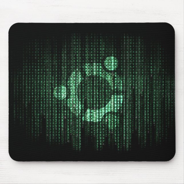 Alfombrilla De Ratón Terminal verde de Linux (Frente)