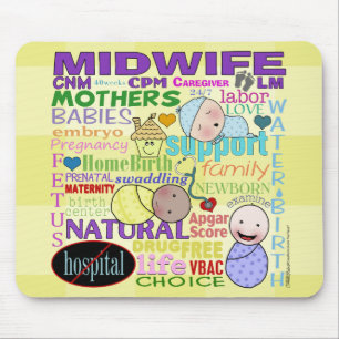 Alfombrilla De Ratón Terminología de Midwifery - Arte en el metro