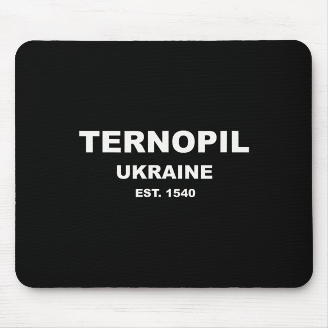 Alfombrilla De Ratón Ternópil Ucrania  (Frente)