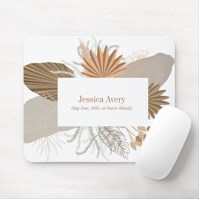 Alfombrilla De Ratón Terracotta Boho Tropical (Con ratón)