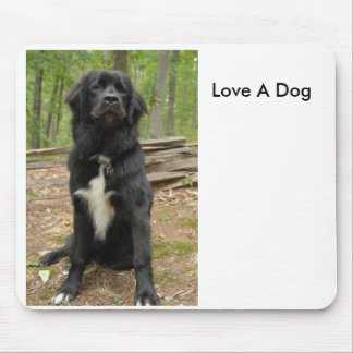 Alfombrilla De Ratón Terranova, ama un perro