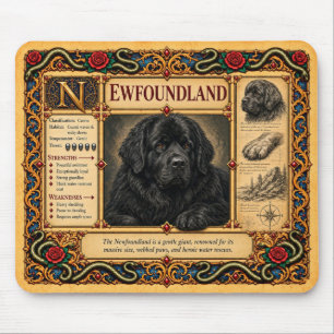 Alfombrilla De Ratón Terranova, Arte de Bestiario Medieval