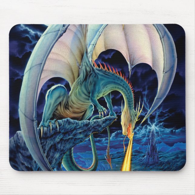 Alfombrilla De Ratón Terraplén Mousepad del dragón (Frente)