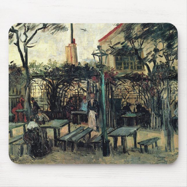 Alfombrilla De Ratón Terraza de un café en Montmartre La Guinguette (Frente)