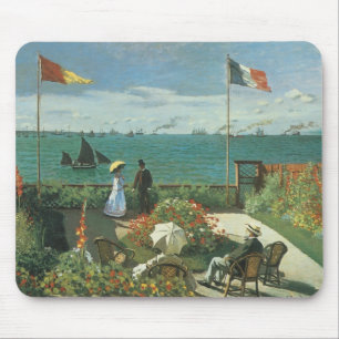Alfombrilla De Ratón Terraza junto al mar de Claude Monet