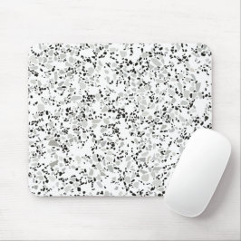 Alfombrilla De Ratón Terrazzo blanco moderno