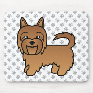 Alfombrilla De Ratón Terrier Australiano Rojo Perro De Dibujos Animados