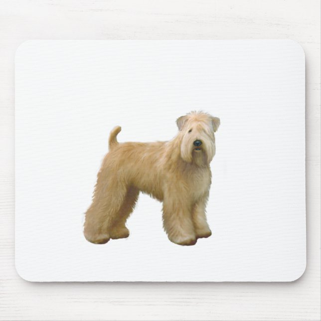 Alfombrilla De Ratón Terrier de rueda recubierta suave (A) - soporte (Frente)