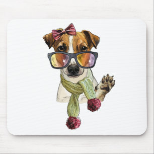 Alfombrilla De Ratón Terrier Jack Russell con estilo hipster
