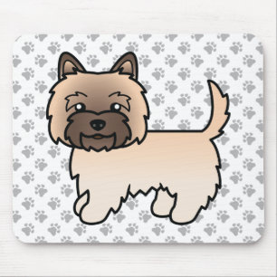 Alfombrilla De Ratón Terrier Wheaten Cairn Perro de Dibujos Animados Li