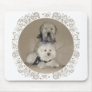 Alfombrilla De Ratón Terrier Wheaten y Havanese