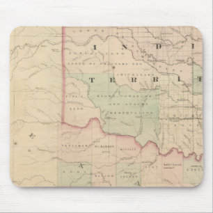 Alfombrilla De Ratón Territorio Indio y Texas, parte noroeste