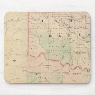 Alfombrilla De Ratón Territorio Indio y Texas, parte noroeste