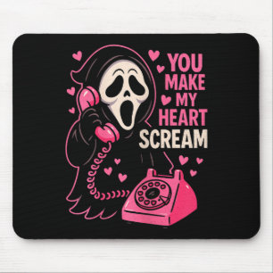 Alfombrilla De Ratón Terror Cute Creepy Horror Haz Que Mi Corazón Grite