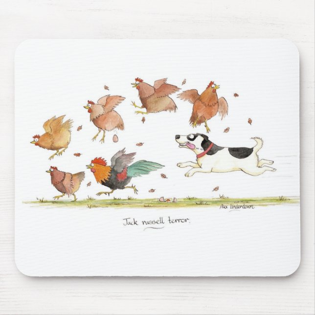 Alfombrilla De Ratón "Terror" Mousepad de Jack Russell (Frente)