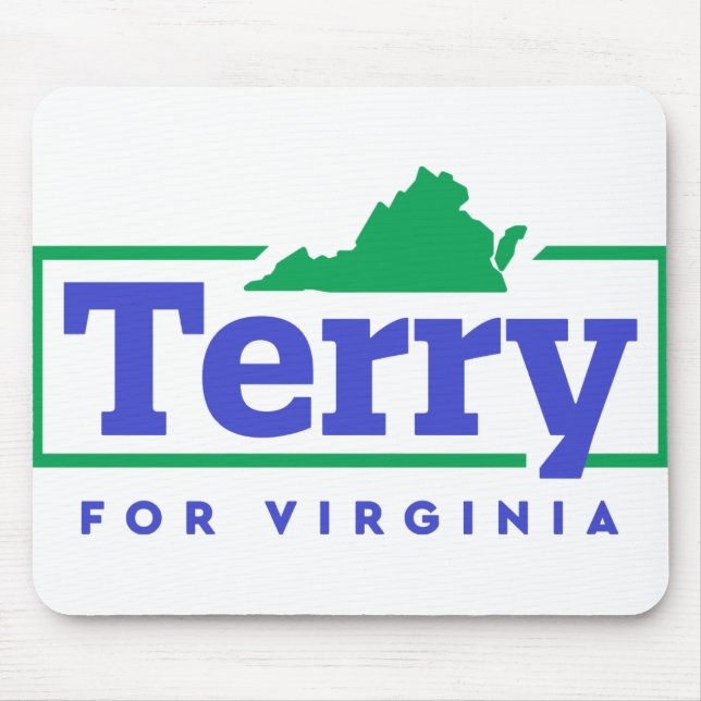 Alfombrilla De Ratón Terry McAuliffe para el gobernador de Virginia (Frente)